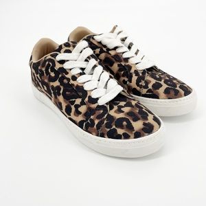 Steve Madden Leopard Print Sneakers - New Without Box - Size 7